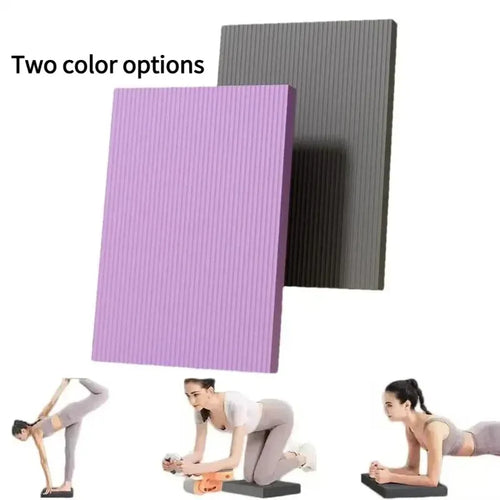 Thickened foam balance pad and smart yoga mat for non-slip core stability, available in purple and grey.