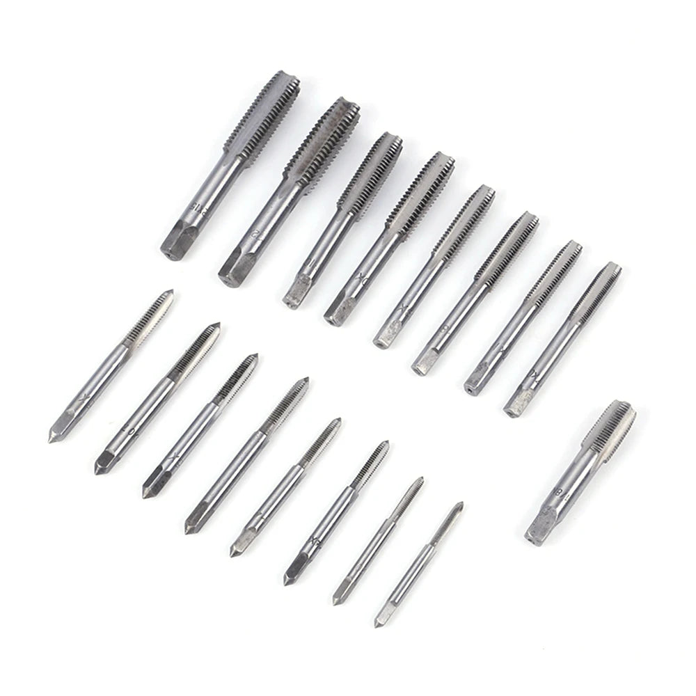 Podofo 40Pcs Tap and Die Set Metric Size M3-M12 Hand Threading Tool Kit for Metal Working Thread Repair Tool