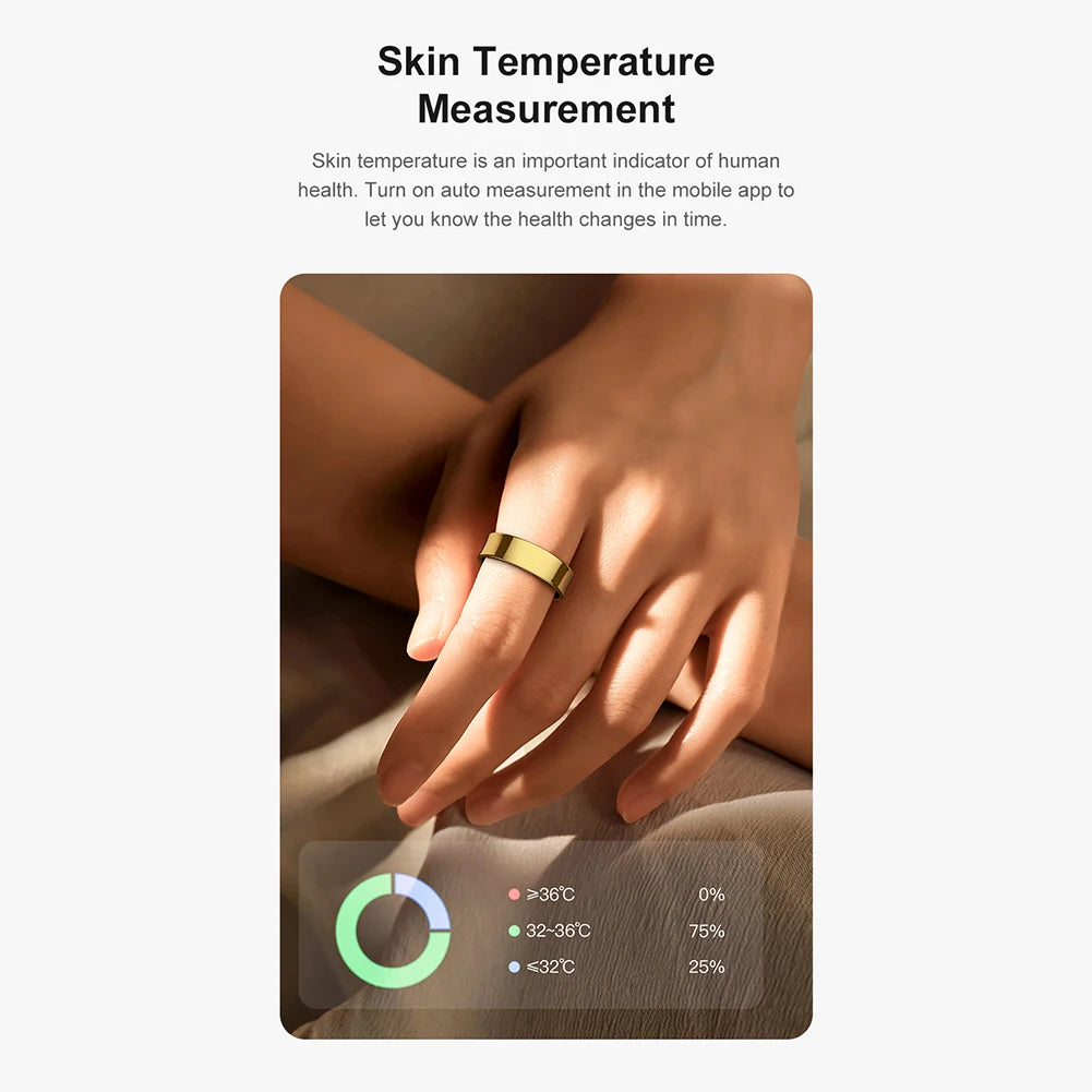 Tidesmit Smart Health Ring - Fitness Tracker with Biometric Sensor Tidesmit