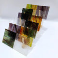 12pcs 4X4in Textured glass Transparent stained glass sheet diy mosaic tile glassstained glass supplies  crafts and art supplies