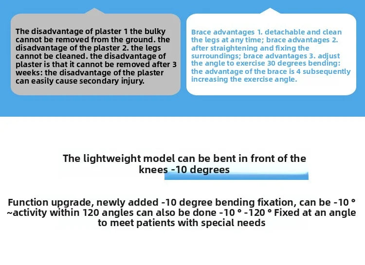 Adjustable Knee Brace Hinged Support Carbon Fiber Stay for Leg Fracture Meniscus Rehabilitation Post Surgery Recovery Breathable