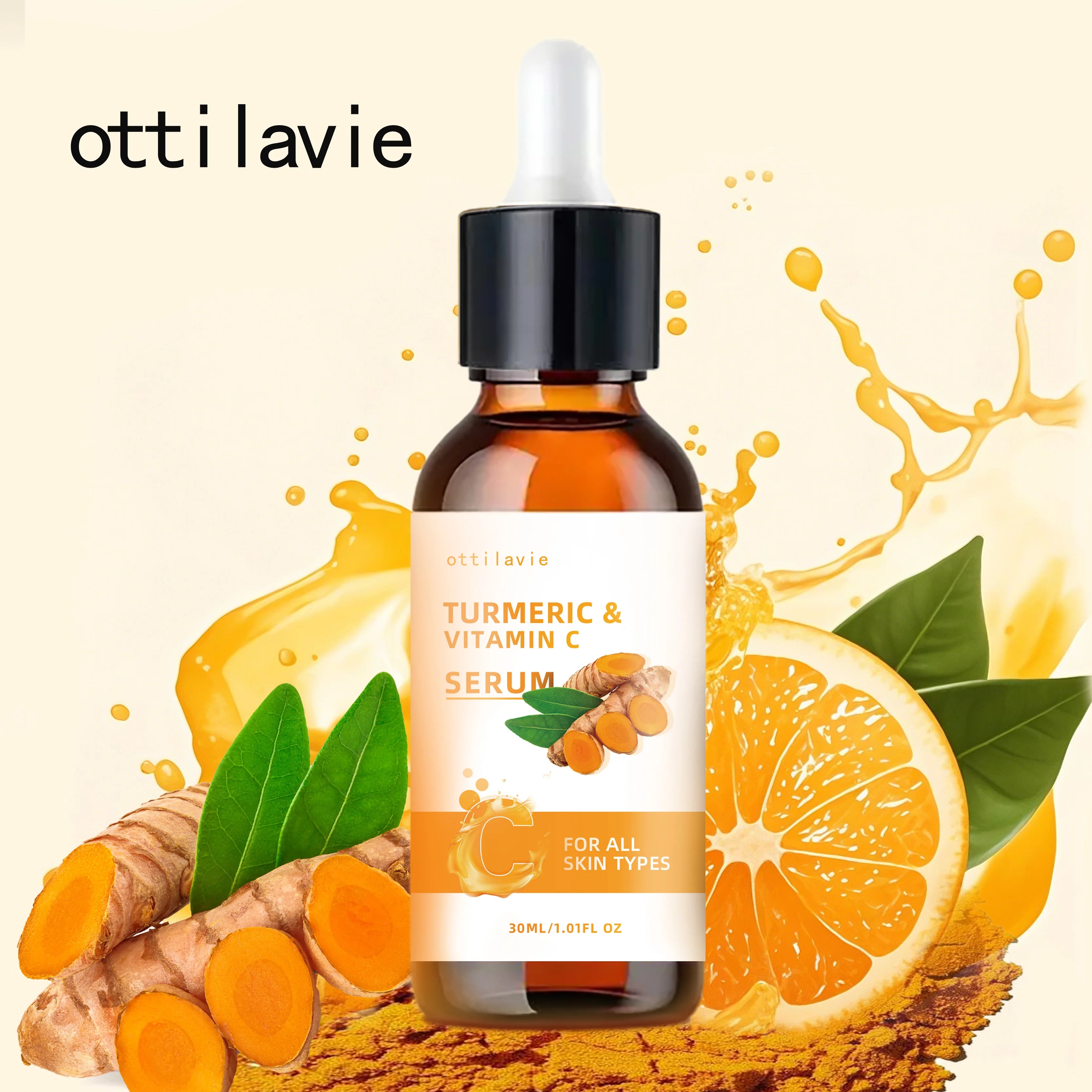 Turmeric & Vitamin C  Lifting Serum - For Face & Neck | Hydrating | Non-Greasy | For All Skin Types