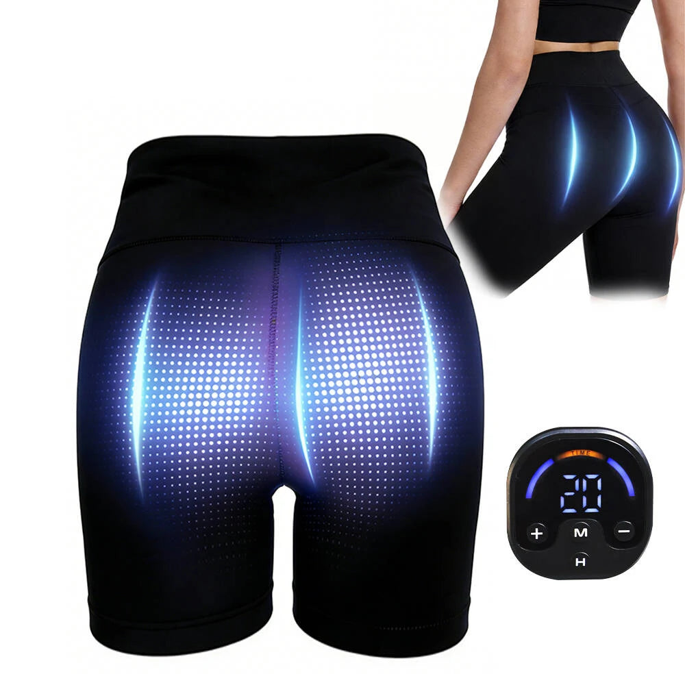EMS Microcurrent Buttock Lifting Shorts | Yoga Fitness Trainer Body Shaping Massage Equipment Tidesmit