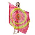Luxury Silk/Cotton Belly Dance Veil Scarf Handmade Gradual Ombre Color Women's Adult Performance Practice Wear In-Stock Custom