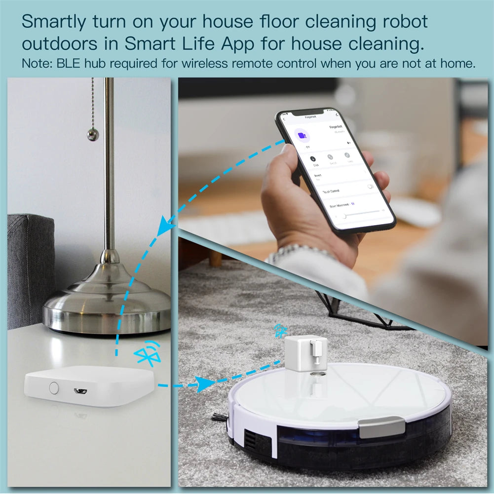 Smart Bluetooth Fingerbot Switch Pusher for App and Voice Control Tidesmit