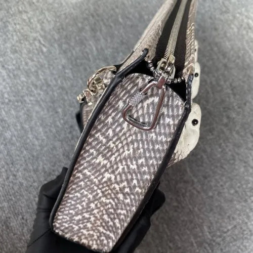 2024 New Snake Leather Men's Clutch Bag Busienss Large Capacity Envelope Bag Leisure Real Leather Clutch For Man 45