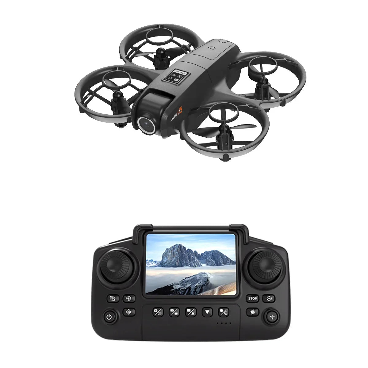 Mini 4K Camera Drone - Foldable Obstacle Avoidance Quadcopter Black Tidesmit