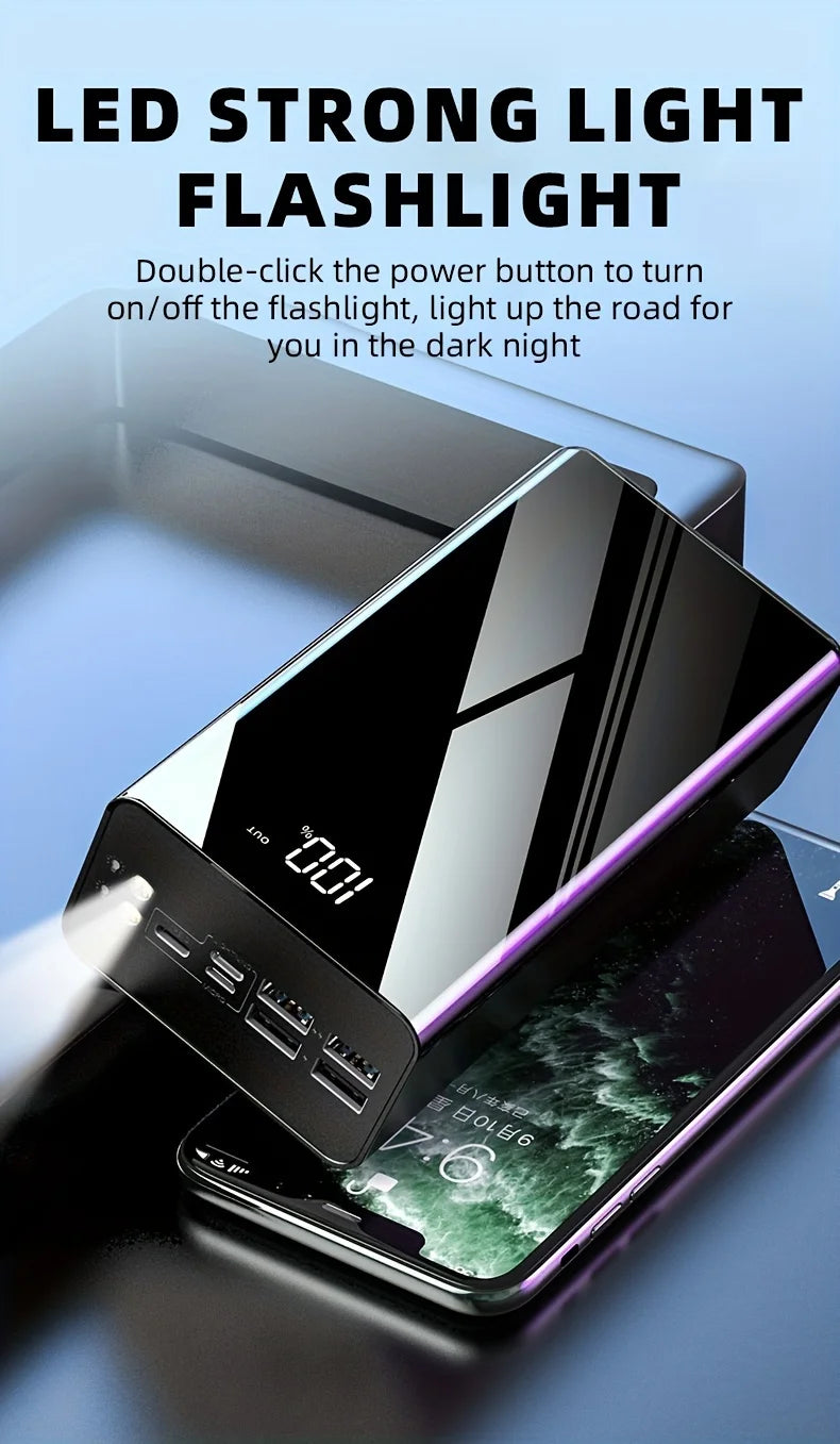Portable Charger 100000mAh Power Bank with 4 USB Ports and PD Tidesmit