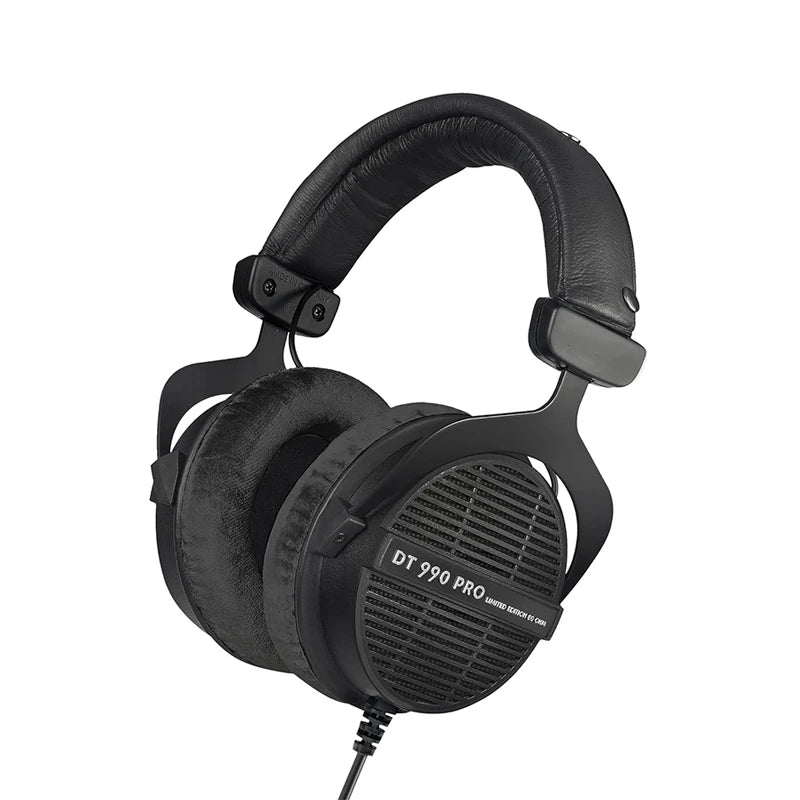 Beyerdynamic DT 990 PRO Studio Headphones - 250 Ohm Open Back Design 80 ohm Black Tidesmit