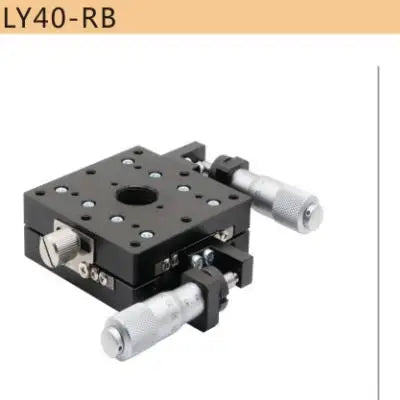 Manual micrometer sliding stage, LY40-RB, black platform with right micrometer knob