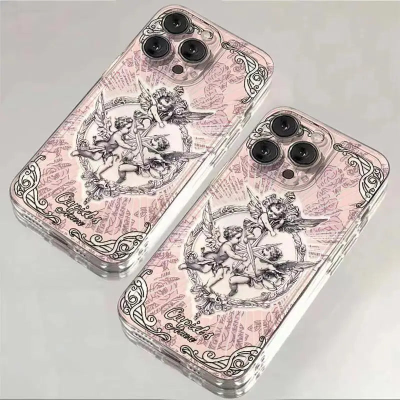 Cupid Angel iPhone Case - Shock-Absorbing Protective Cover by Tidesmit Tidesmit