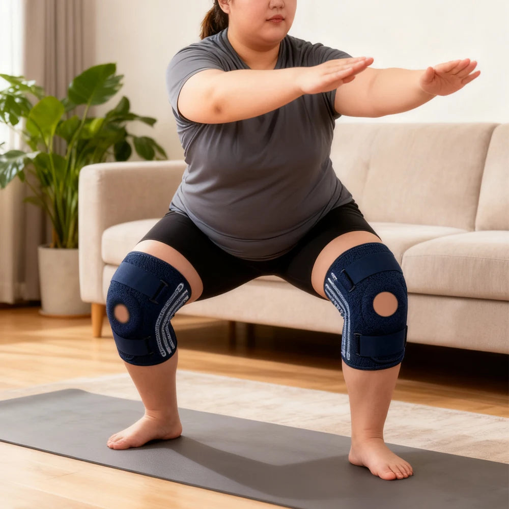 Plus Size Knee Brace 8XL Adjustable Compression Band for Arthritis & Meniscus Tear Support Stable for Men And Women