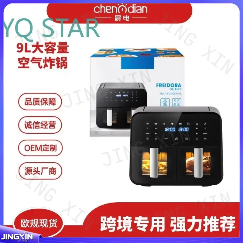 Custom for Philips HD9651 HD9641 Large Capacity Dual Basket Air Fryer Multifunctional Visible Window Electric Oven Kitchen