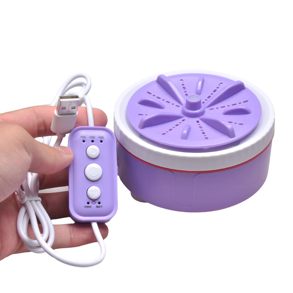 Tidesmit portable USB mini turbo washing machine and ultrasonic fruit dishwasher for travel and home use front view