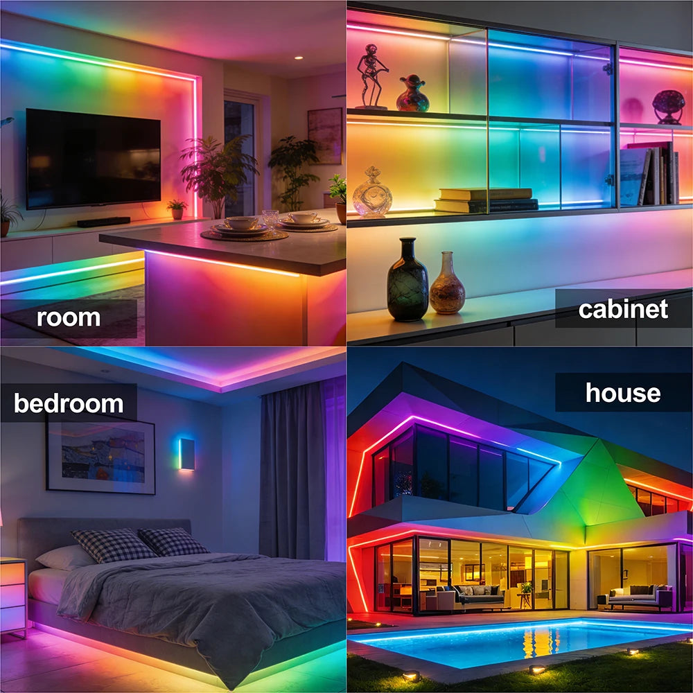 5m/roll WS2815 DC12V (WS2813/WS2812B) RGB LED Pixels Strip Light Individually Addressable LED Dual-Signal 30/60/144 Pixels/Led/m