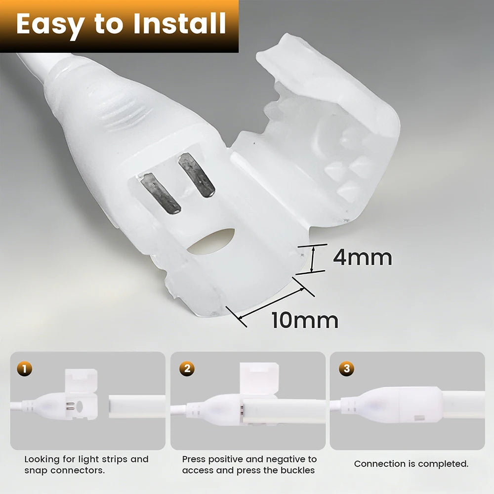 Dimmable 220V COB LED Neon Strip Light 4key Controller EU Plug Flex Tube 3000K 4000K 6000K for Staircase Bar Counter Lighting