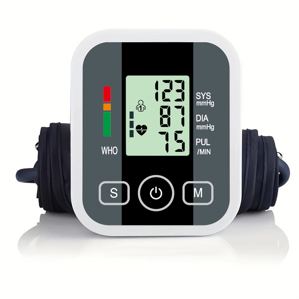 Medical Pulse BP Monitor Digitlal Tonometer Heart Rate Health Armband Automatic Blood Pressure Meter