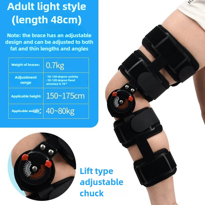 Orthopedic Support Stabilizer After Surgery Adjustable Hinged Knee Brace Knee Joint Fixation Stretcher Leg Recovery Stabilizers