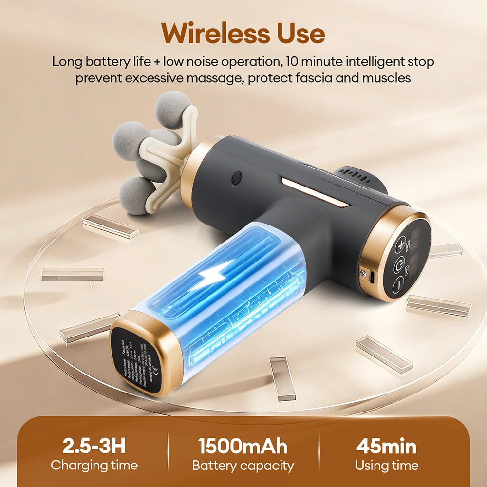 Deep Tissue Massage Gun – 99 Levels – Portable Muscle Recovery Device Back Massage Instrument Tidesmit