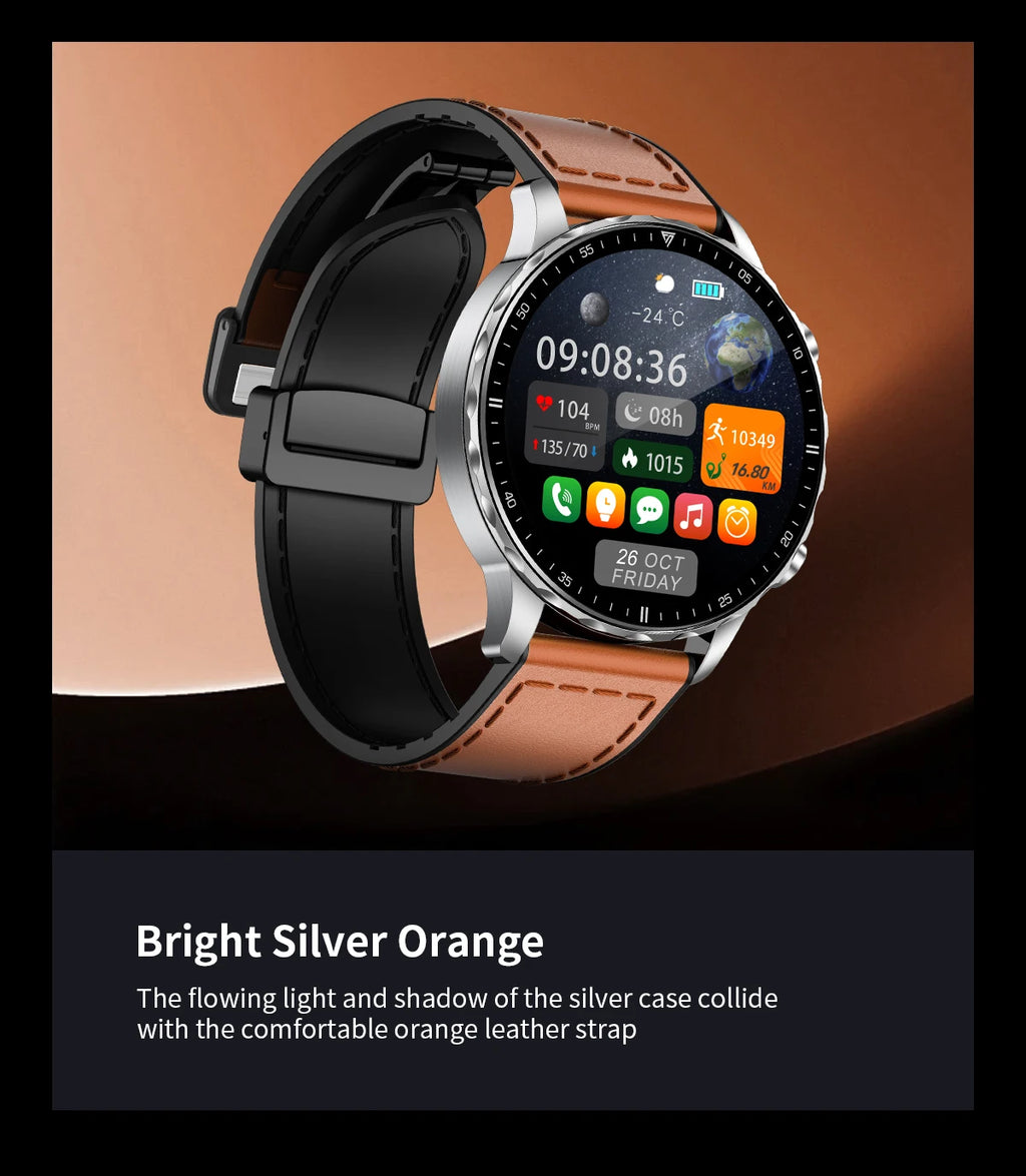 LIGE 2026 New Outdoor Sports Smart Watch Men 1.85“ HD Screen Heart Rate Bluetooth Call IP68 Waterproof Business Smartwatch Men