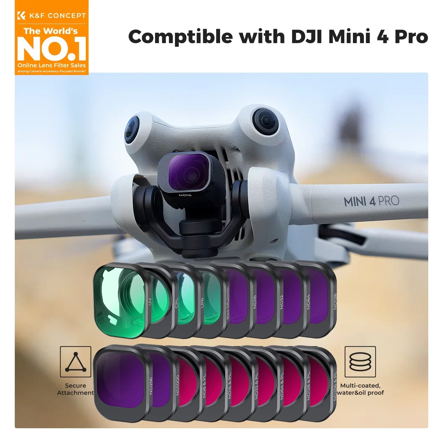 DJI Mini 4 Pro Filter Set - Professional Multi-Coated Optics Tidesmit