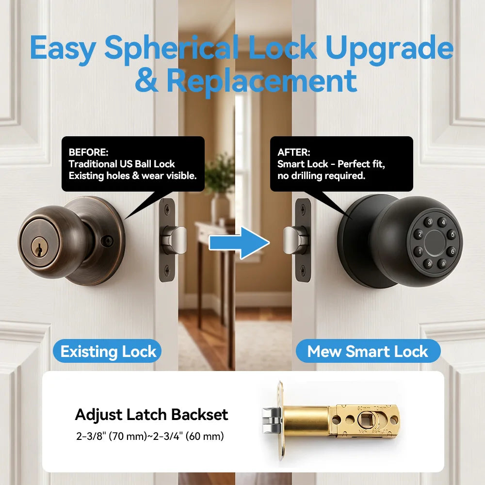 Tuya Smart Bluetooth Fingerprint Lock Smart Life Control Passcode Unlock Electronic Digit Home Intelligent Security System