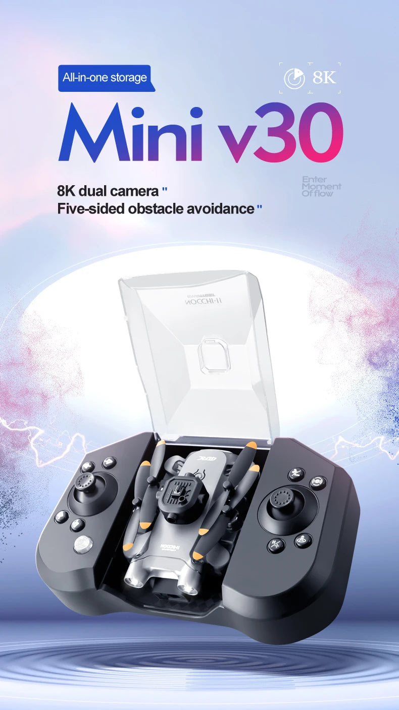 4K Camera Drone Foldable Quadcopter with Dual HD Lenses Tidesmit