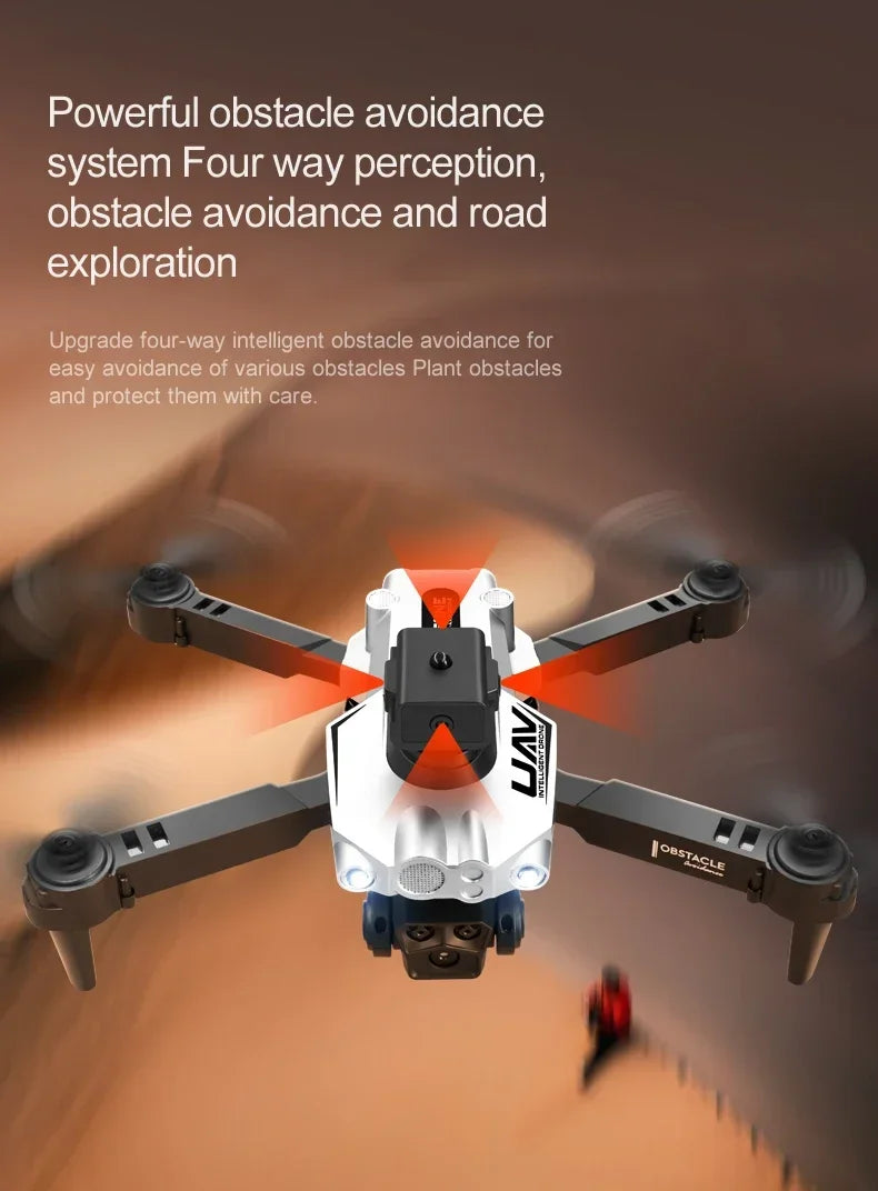 8K GPS Drone with Triple Camera - Obstacle Avoidance & Foldable Design Tidesmit