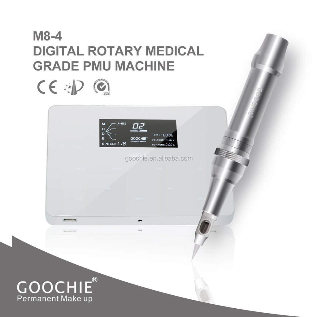 PMU Machine for Microblading & Ombre Brows - Professional Gold Device Permanent Makeup Machines Tidesmit