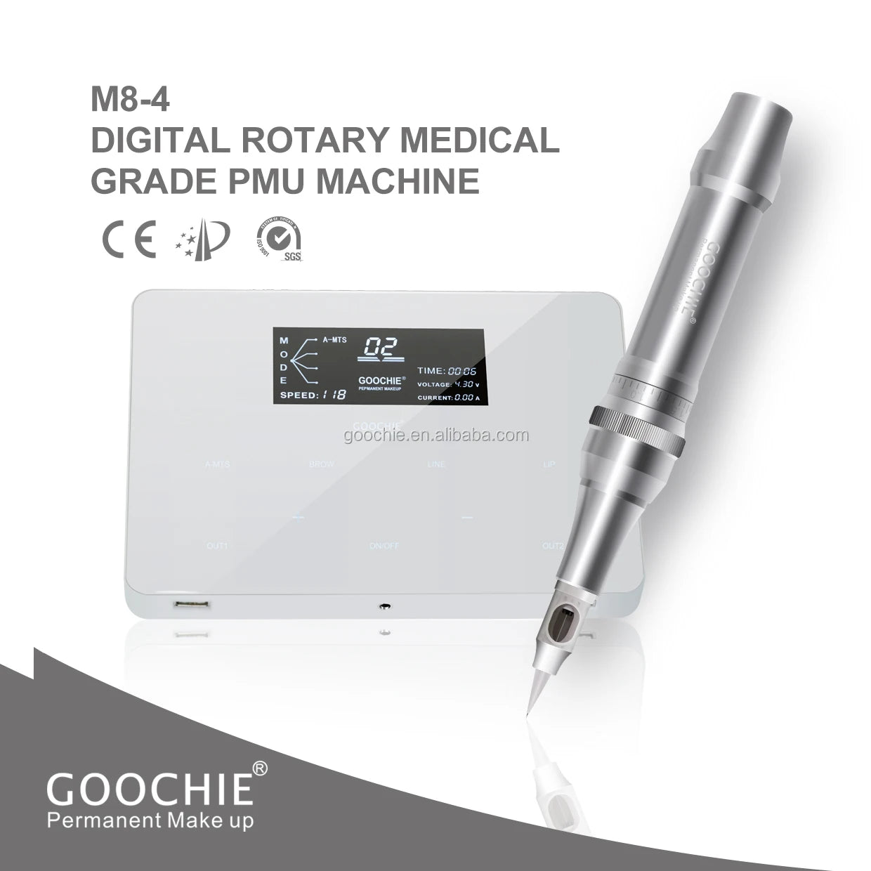 PMU Machine for Microblading & Ombre Brows - Professional Gold Device Permanent Makeup Machines Tidesmit