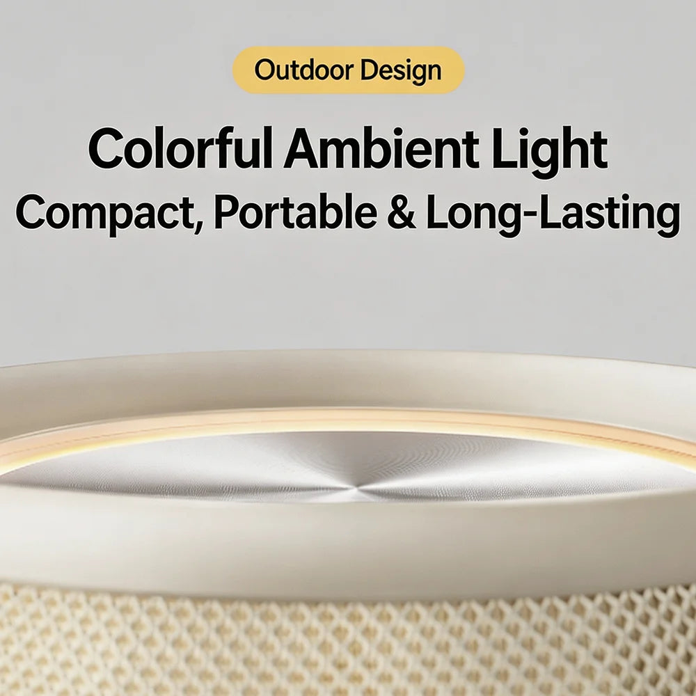 Original Xiaomi Bluetooth Speaker Mini is compact and portable, with an RGB ambient light ring offering customizable colors CN.