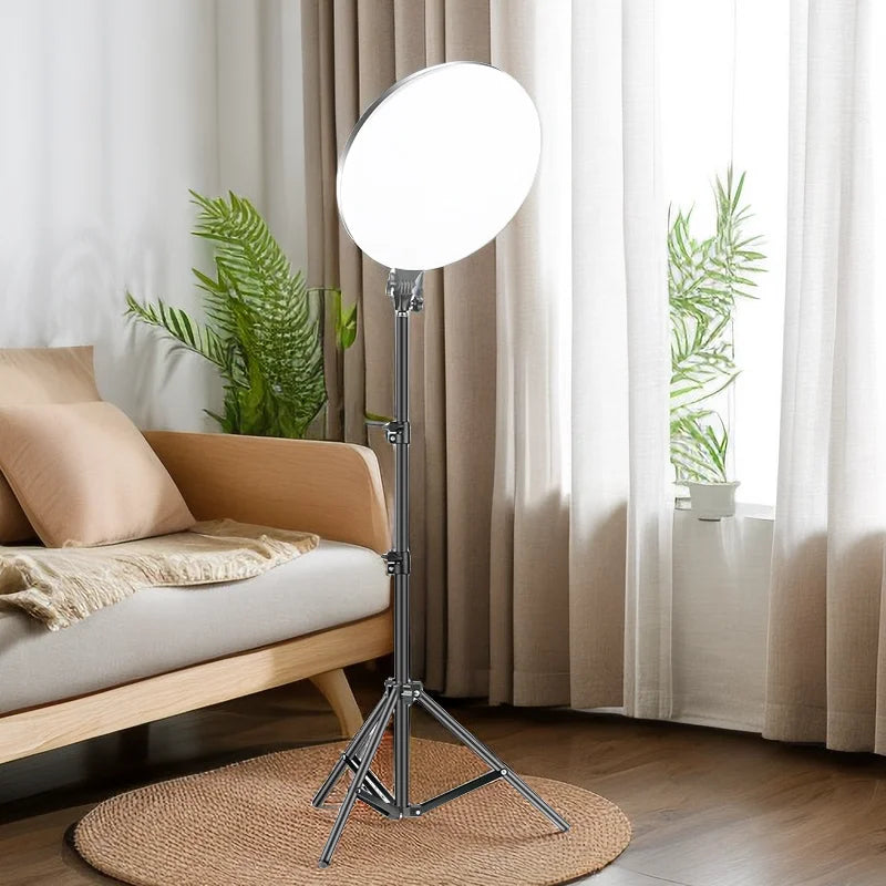 10 Inch LED Ring Light with Tripod Stand - Adjustable Photography Lighting Tidesmit