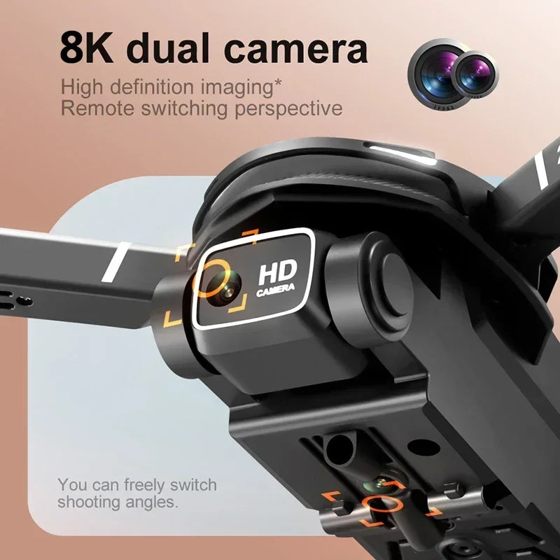 Tidesmit Camera Drone with Obstacle Avoidance - Foldable GPS Quadcopter Tidesmit