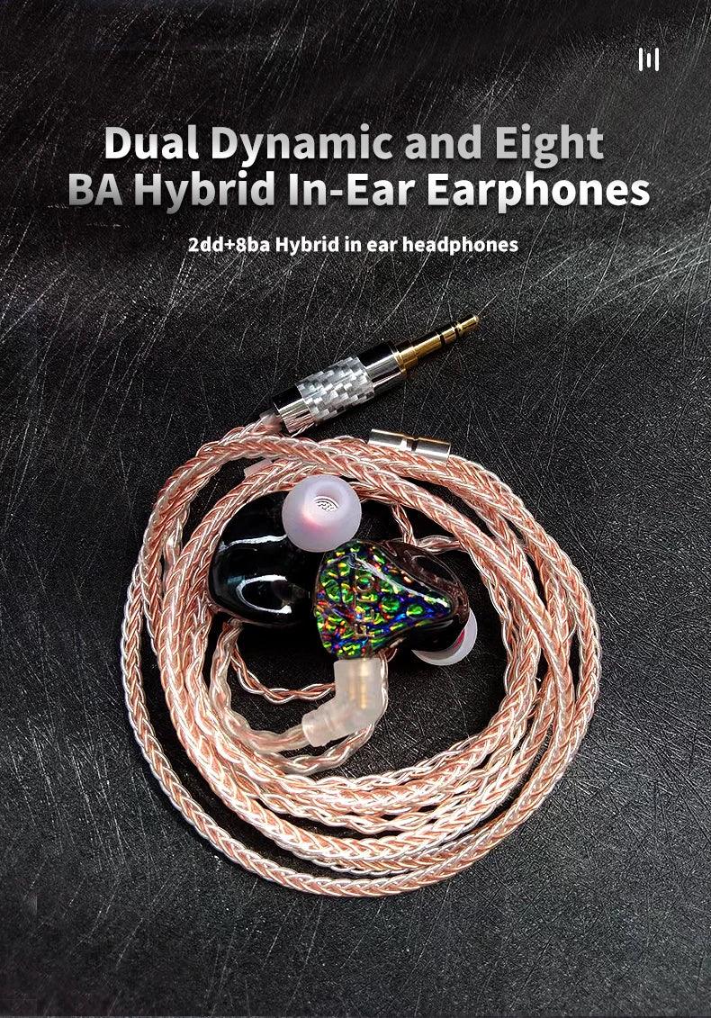 Hybrid In-Ear Monitors Noise Canceling Wired Headphones - Tidesmit Tidesmit