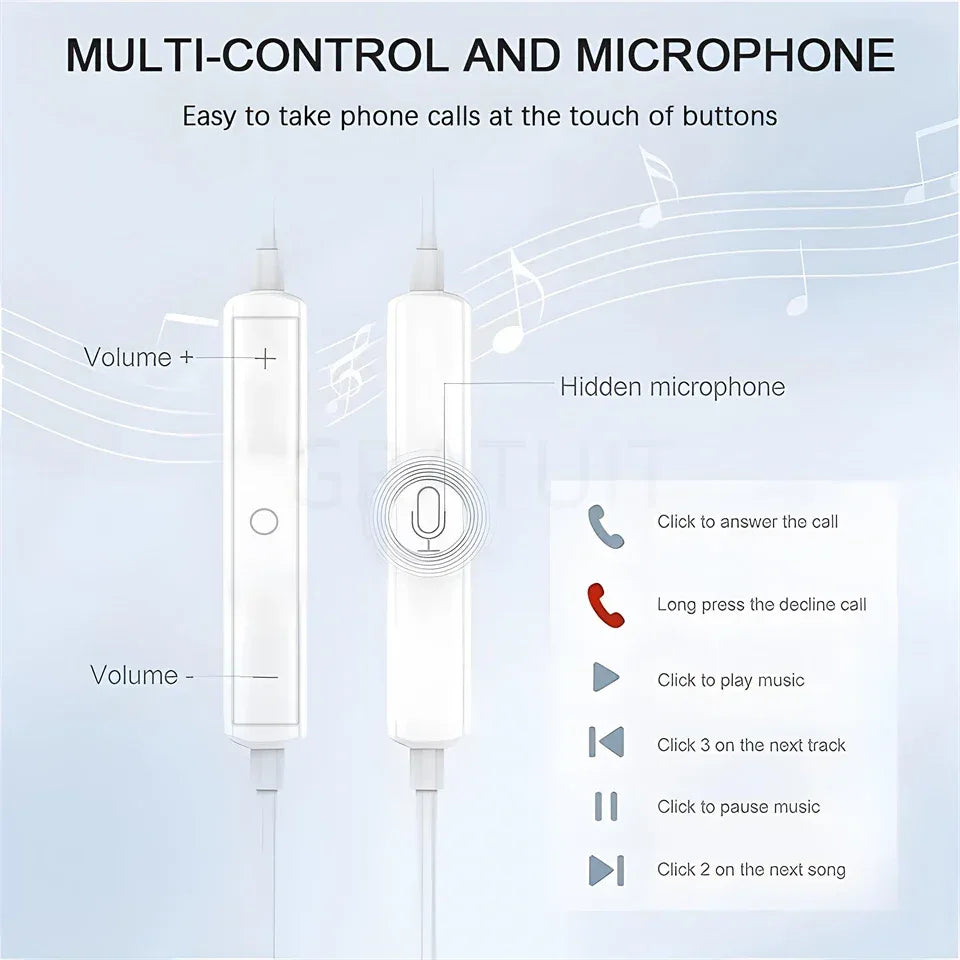 Wired In-Ear Headphones for Xiaomi, Samsung, Android by Tidesmit Tidesmit