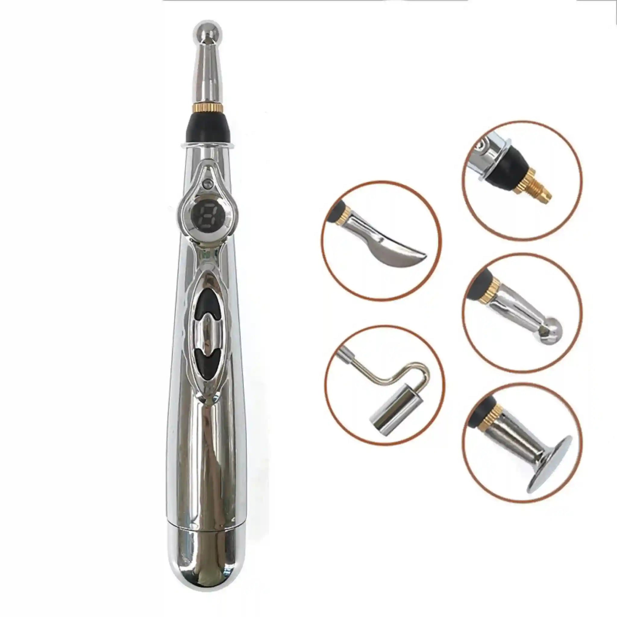 Electronic Acupuncture Pen for Pain Relief - Tidesmit Wellness Tool Relaxation Treatment 5 heads-OPP Tidesmit
