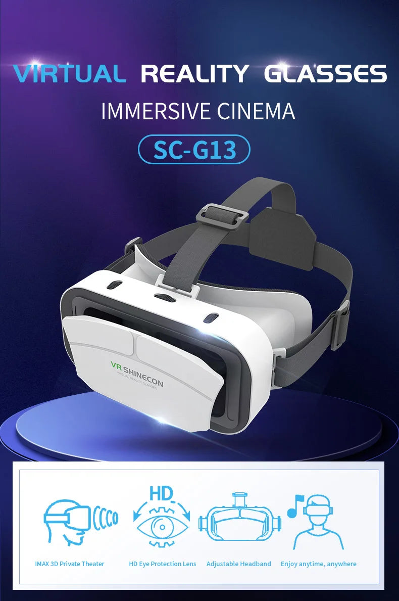 VR Headset for Smartphones - Lightweight Immersive Mobile VR Glasses Tidesmit