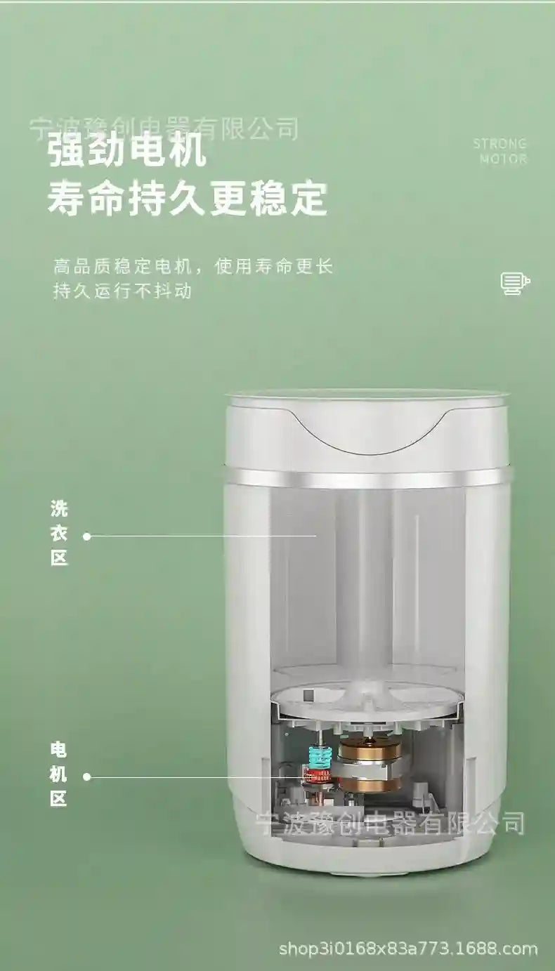 Tidesmit compact semi-automatic laundry machine with integrated drainage for washing children clothes and socks