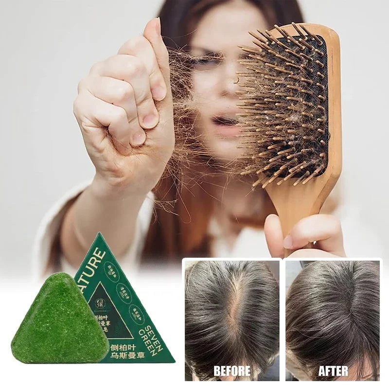 Oriental Arborvitae Leaf Shampoo Soap Relieves Scalp Itching Strengthens Hair Root Oil Control Anti-dandruff New Natural Shampoo