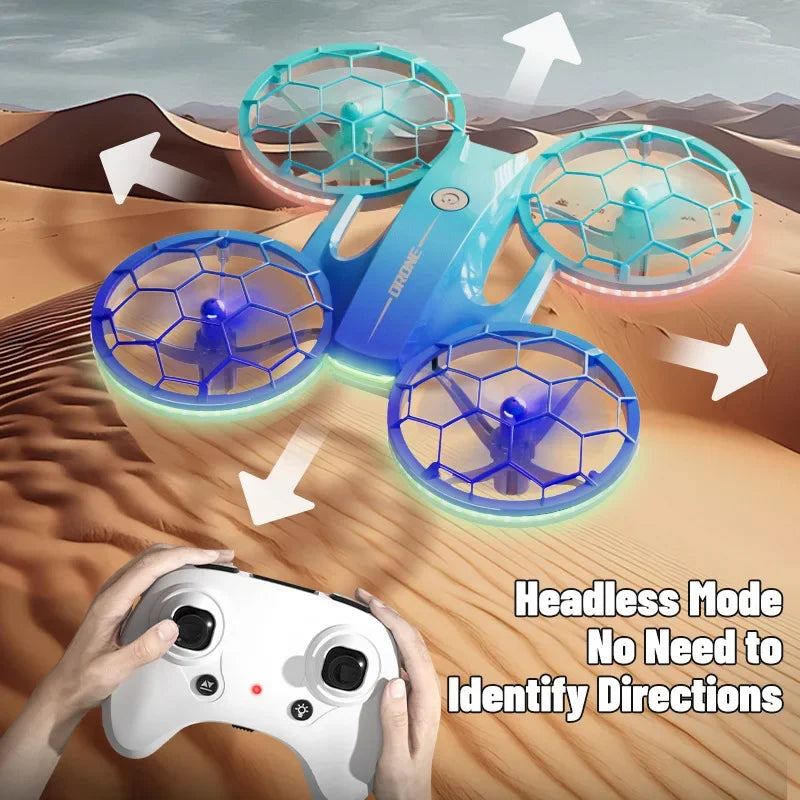 Mini RC Drone for Kids - UFO LED Beginner Drone with Obstacle Avoidance Tidesmit