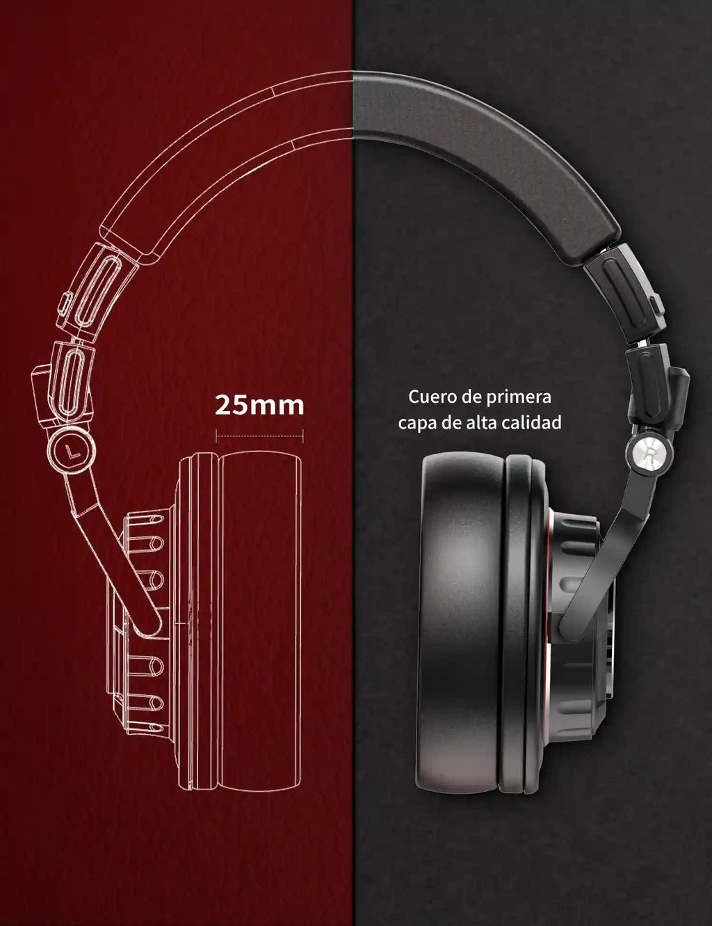 Wired Studio Monitor Headphones - Tidesmit Ti660x Professional Audio Tidesmit
