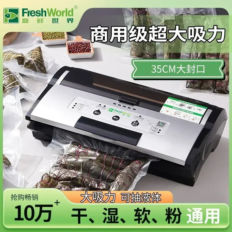 Automatic Vacuum Sealer: Commercial Food Packaging & Household Freshness Sealing Machine