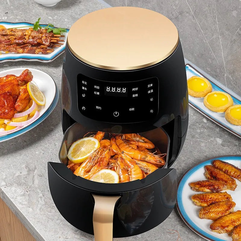 Large Capacity Smart Electric Air Fryer for French Fries Household Multifunctional Plastic Machine Wholesale