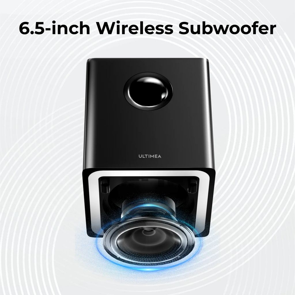 ULTIMEA 410W 7.1ch Soundbar with Wireless Subwoofer & 2 Surround Speakers, Surround Sound System Home Theater Bluetooth Speakers