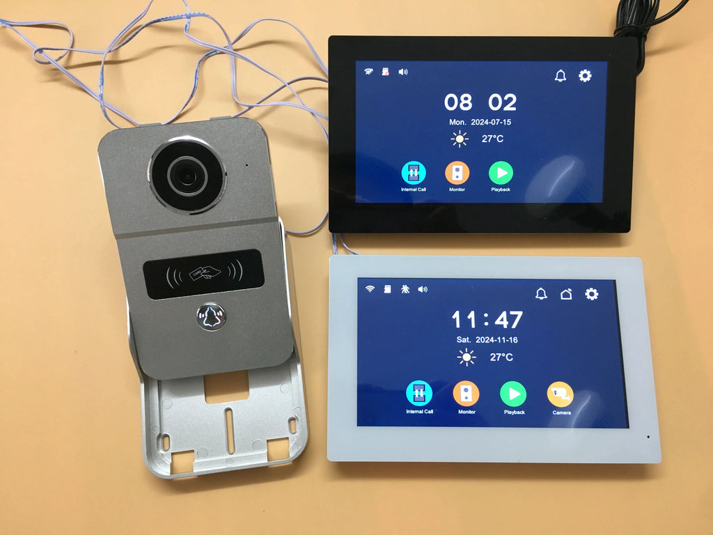 1080P Video Intercom Wifi 7/10 Inch Monitor Kit for Apartment System Home Security 2 Wire Doorbell Card Swipe Private House Tuya