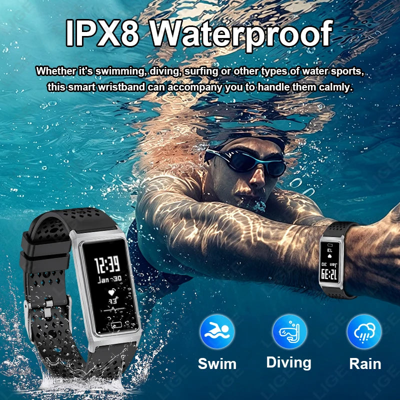 New Call Reminder Smart Watch Men Women Sports Fitness Tracker Smart Bracelet IPX8 Waterproof Heart Rate Sleep Monitor Pedometer