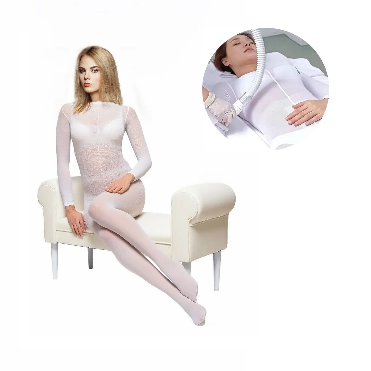 Endermologie Massage Bodysuit 5-Pack - Professional Spa Elastic Wear Relaxation Treatment Tidesmit