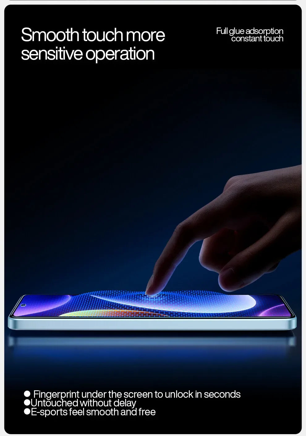Xiaomi POCO Anti-Blue Light Tempered Glass Screen Protector 2 Pack Tidesmit