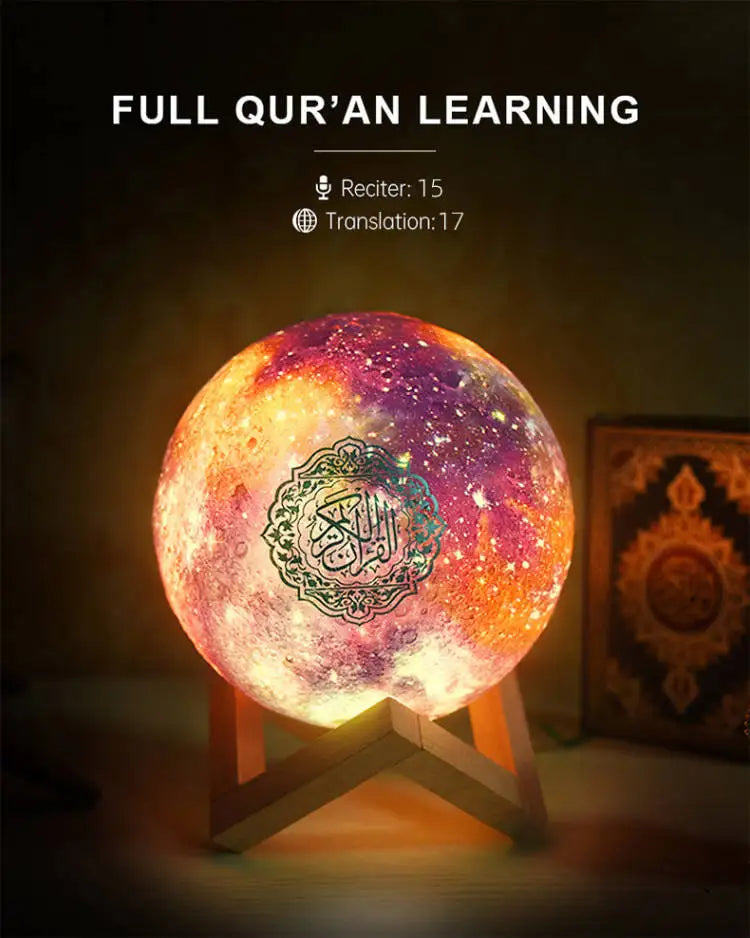 Bright Lamp Quran Islam Arab Muslim Koran Azan Wireless Bluetooth Speaker Portable Night Light Holy Ramadan Islamic Arabic Mp3
