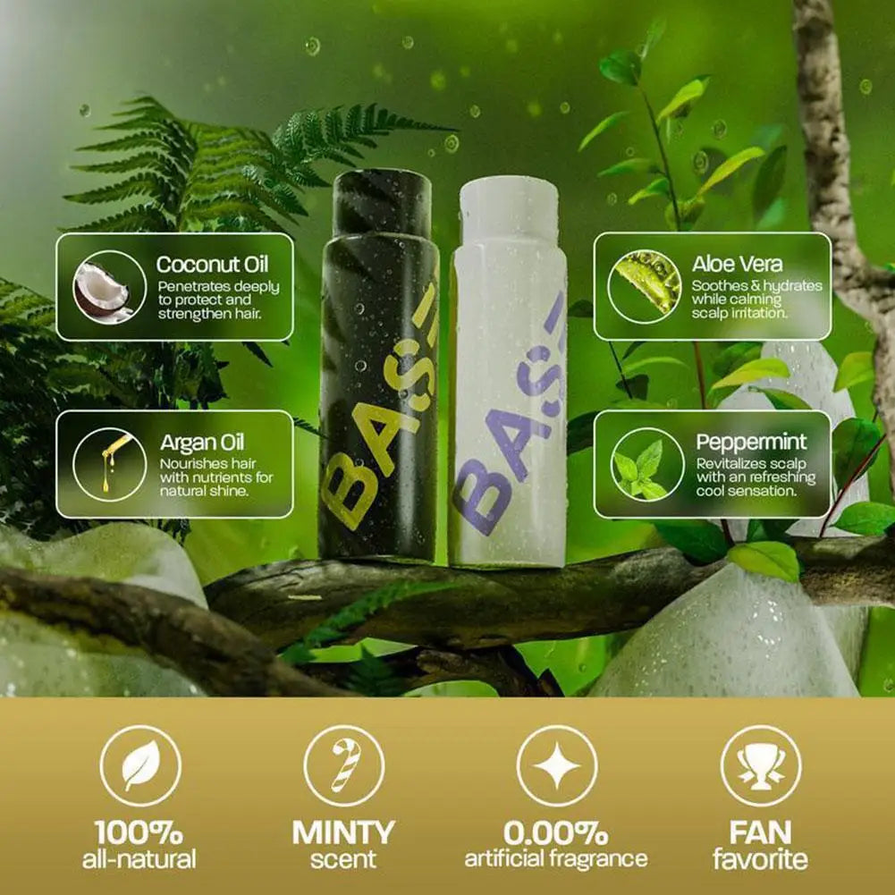 BASDE Sea Salt Hair Care Shampoo Conditioner Hair Wax For Men Strong Hold Hair Styling Instant Shaping Long-Lasting Natural
